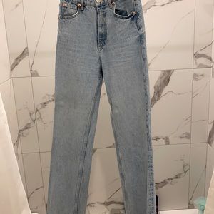 Straight/ wide leg jeans
